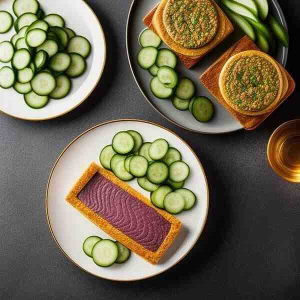 Печеночный паштет с маринованными огурцами